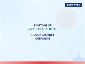 Cold Weather Symptoms of a Faulty Ac Clutch