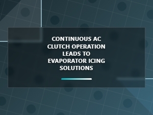 Preventing Evaporator Icing From a Constant Ac Clutch